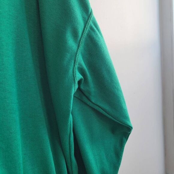 Vintage kelly green mens button front cardigan preppy pockets maximalist kidcore - Picture 5 of 10